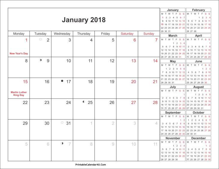 January-2018-Calendar-with-holidays-4